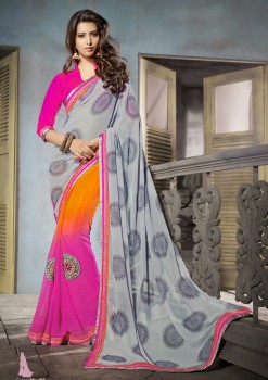 Blushing Festive Designer Saree