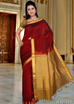 Pure Silk Cotton Designer Saree