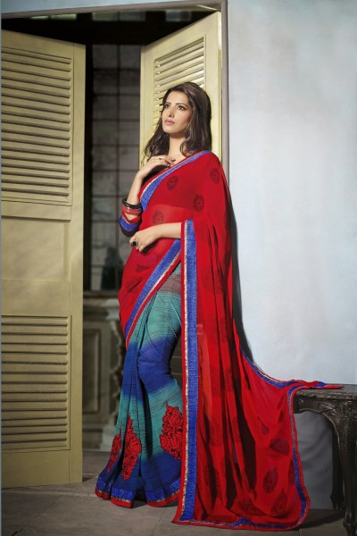 Blushing Festive Designer Saree