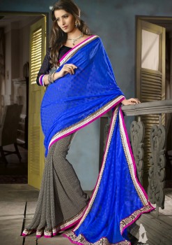 Blushing Festive Designer Saree