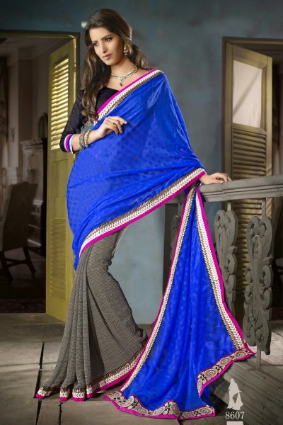 Blushing Festive Designer Saree 1