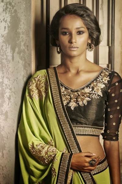 Elegance Bronze Couture Designer Saree