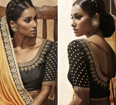 Elegance Bronze Couture Designer Saree