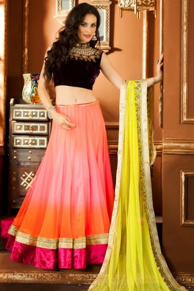 Bollywood Style Multicolor Lehenga Choli 1