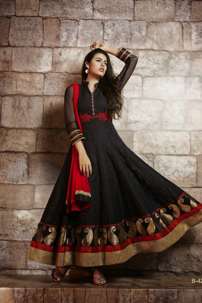 Meenakari Designer Long Anarkali 1