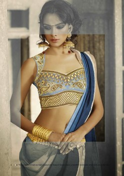 Royal Blue Most Elegant Designer Saree