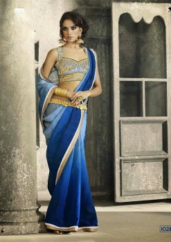 Royal Blue Most Elegant Designer Saree