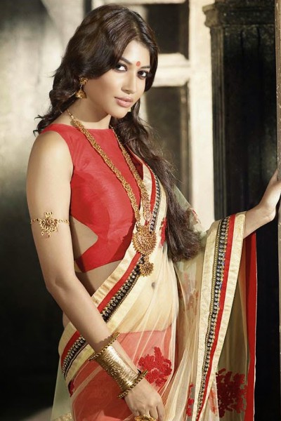 Red & Cream Most Elegant Designer Saree