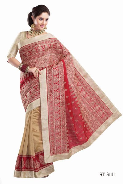 Orchid Premium Dupion Designer Silk Saree 1