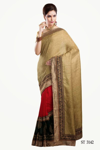 Orchid Premium Dupion Designer Silk Saree 1