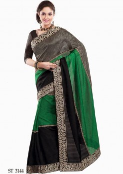 Orchid Premium Dupion Designer Silk Saree