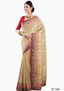 Orchid Premium Dupion Designer Silk Saree