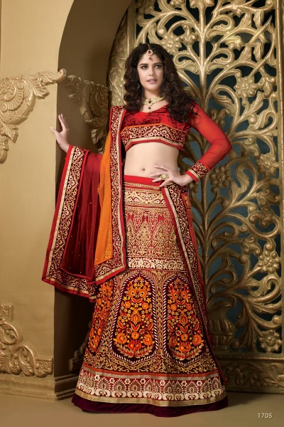 Precious Moment Designer Semi Stitch Lehenga 1