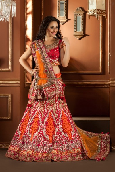 Exclusively Designed Pink Lehenga Choli 1