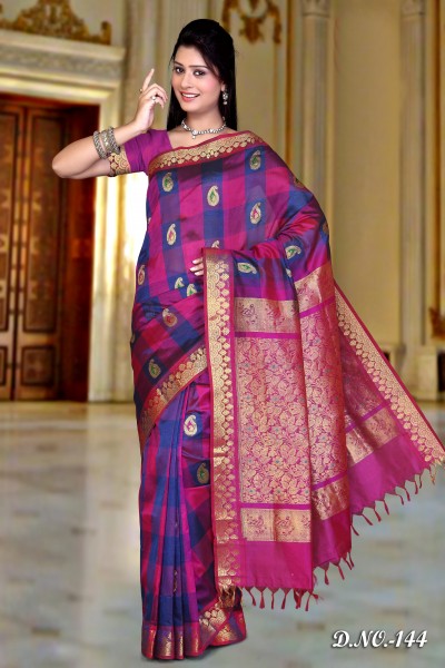  Pure Silk Cotton Designer Saree 1