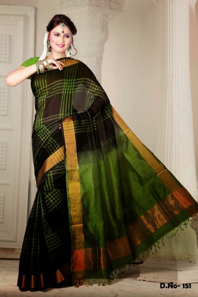  Pure Silk Cotton Designer Saree 1