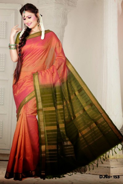  Pure Silk Cotton Designer Saree 1