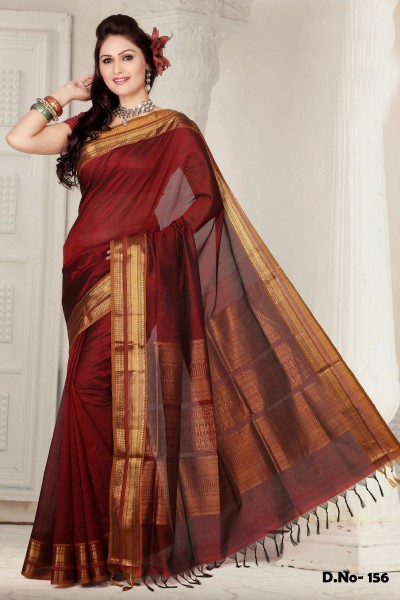  Pure Silk Cotton Designer Saree 1