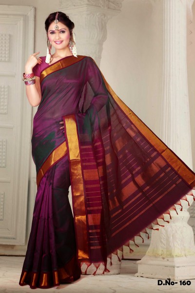  Pure Silk Cotton Designer Saree 1