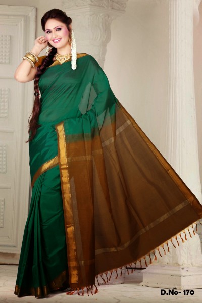  Pure Silk Cotton Designer Saree 1