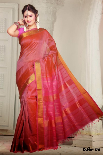  Pure Silk Cotton Designer Saree 1