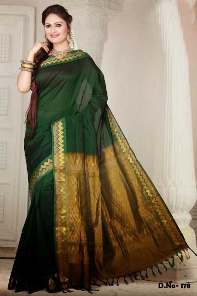  Pure Silk Cotton Designer Saree 1