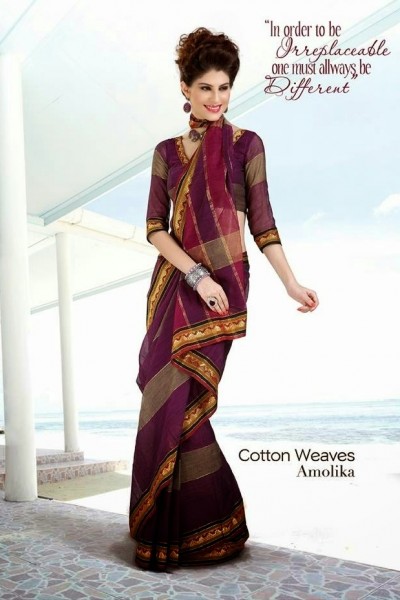 Cotton Blends Designer Saree 1