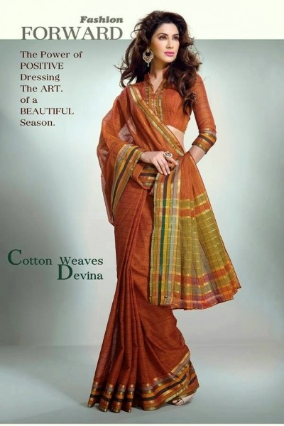 Cotton Blends Designer Saree 1