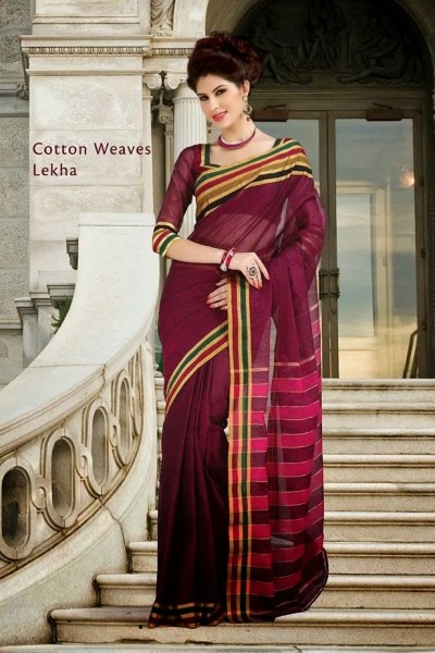 Cotton Blends Designer Saree 1