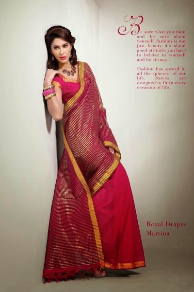 Cotton Blends Designer Saree 1