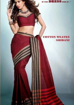 Cotton Blends Designer Saree