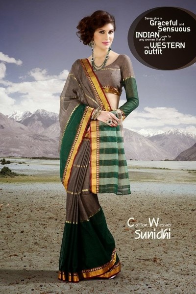 Cotton Blends Designer Saree 1