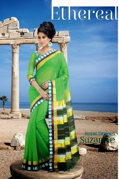 Cotton Blends Designer Saree 1