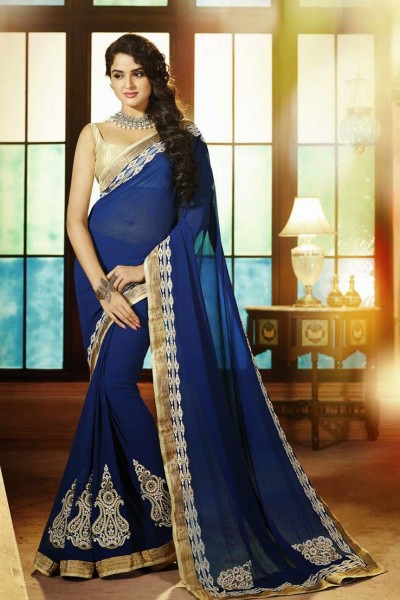 Colourful Elegant Designer Saree