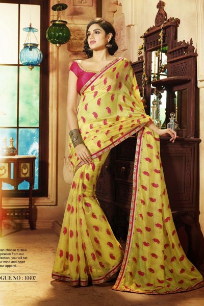 Colourful Elegant Designer Saree 1