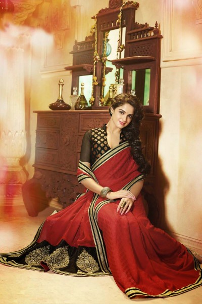 Colourful Elegant Designer Saree 1