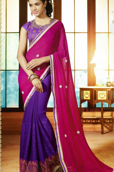 Colourful Elegant Designer Saree 1