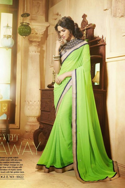 Colourful Elegant Designer Saree 1