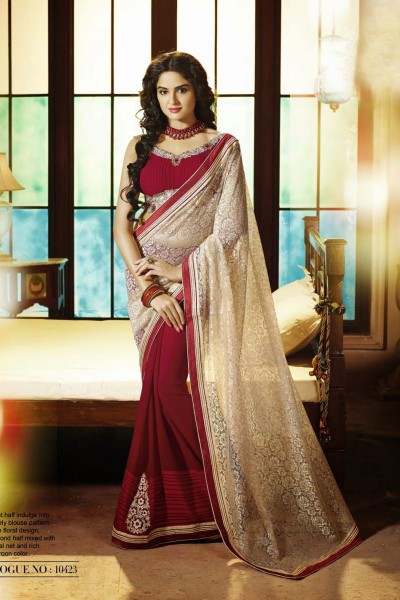 Colourful Elegant Designer Saree