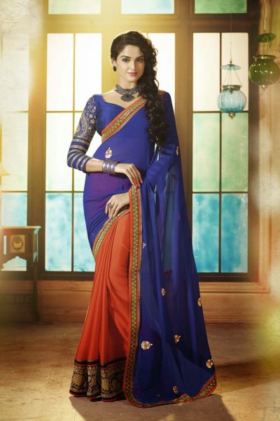 Colourful Elegant Designer Saree 1