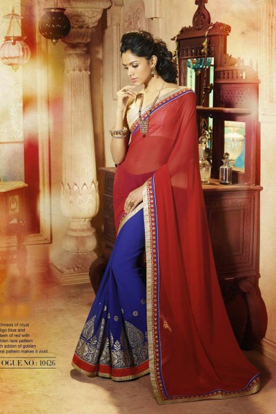 Colourful Elegant Designer Saree 1