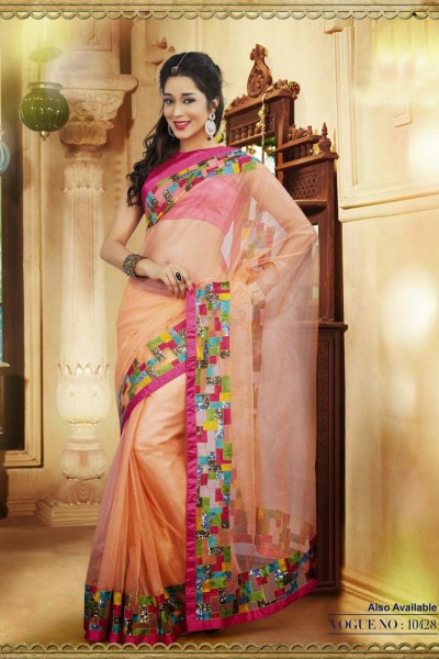 Colourful Elegant Designer Saree 1