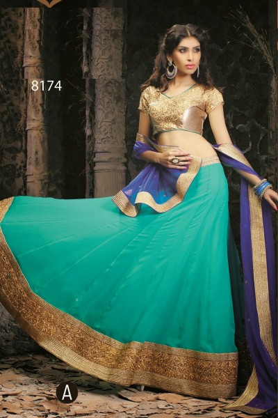 Designer Semi Stitched Lehenga 1