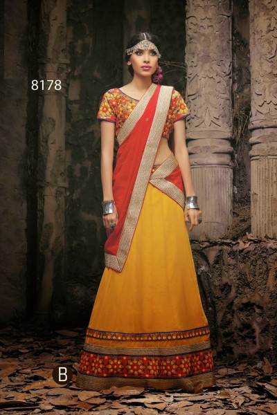 Designer Semi Stitched Lehenga 1