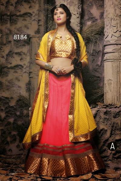 Designer Semi Stitched Lehenga 1